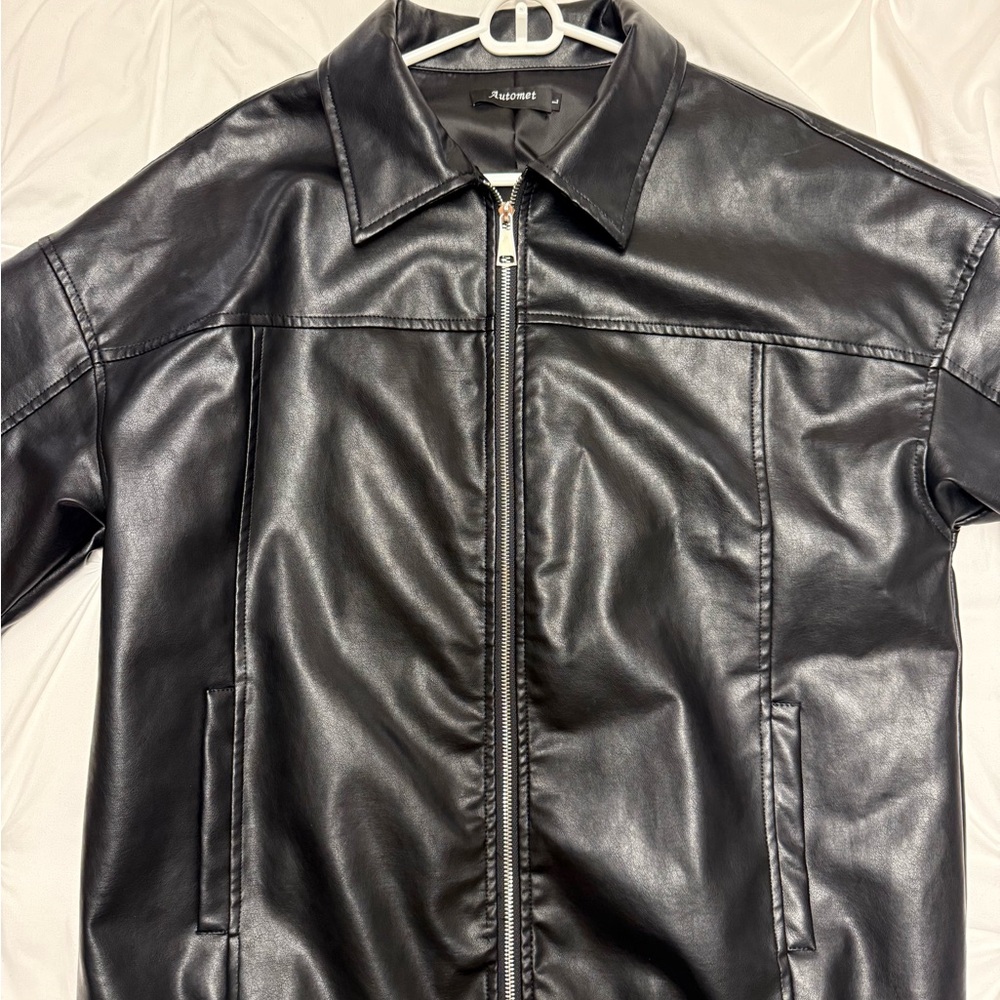 Black Faux Leather Jacket